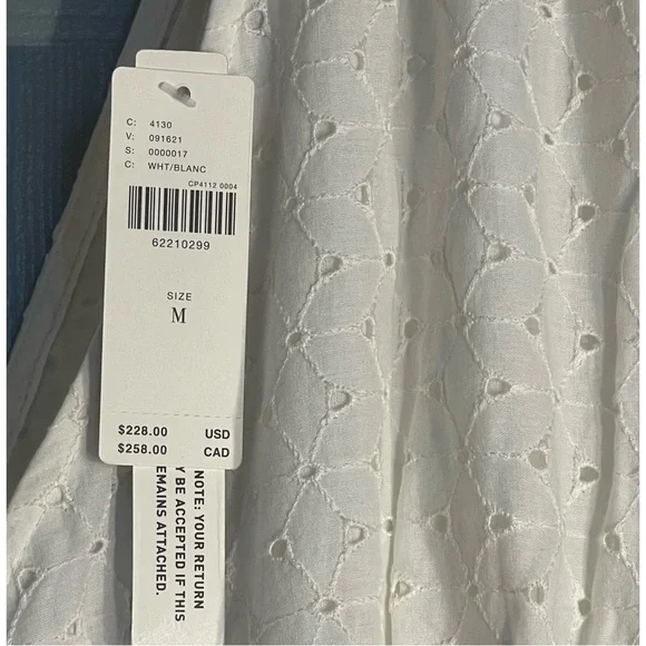 Anthropologie Tiered Eyelet Maxi Dress NWT Size Medium RARE Dress - Picture 13 of 16